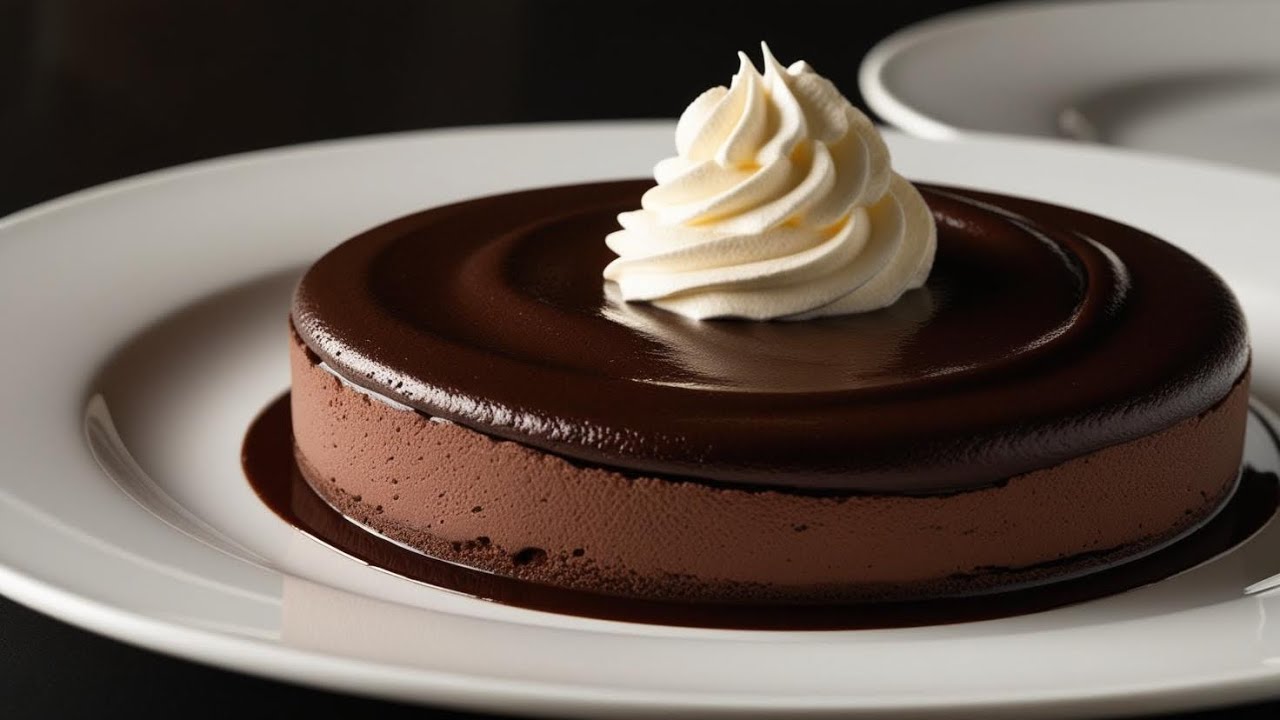 Mousse bavaroise chocolat noir