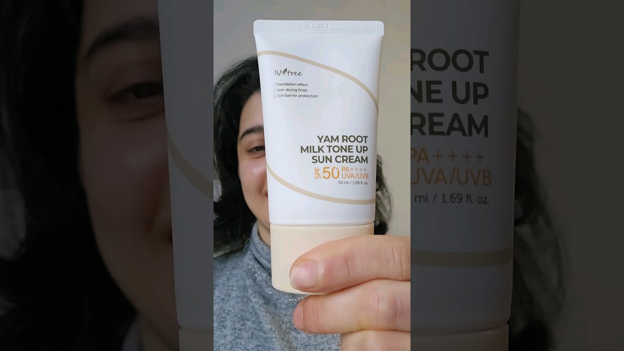 trying Isntree - Yam Root Milk Tone Up Sun Cream