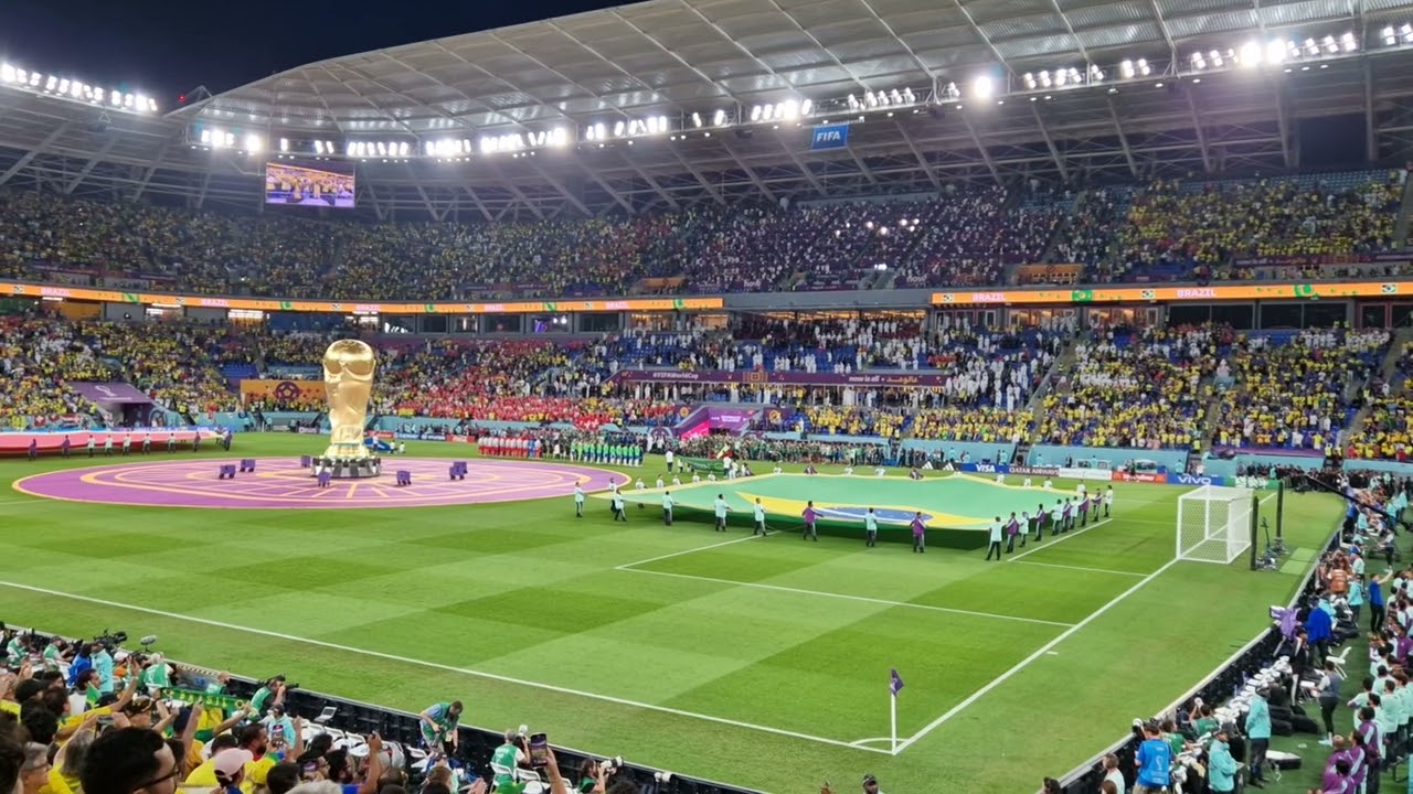 World Cup 2022 - Brazil vs Switzerland - Brazil Anthem