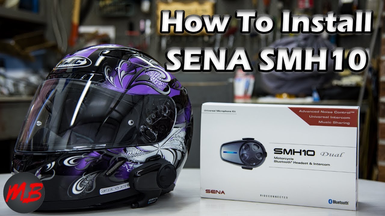 How To Install SENA SMH10 In A Full-Face Motorcycle Helmet - Bluetooth Setup