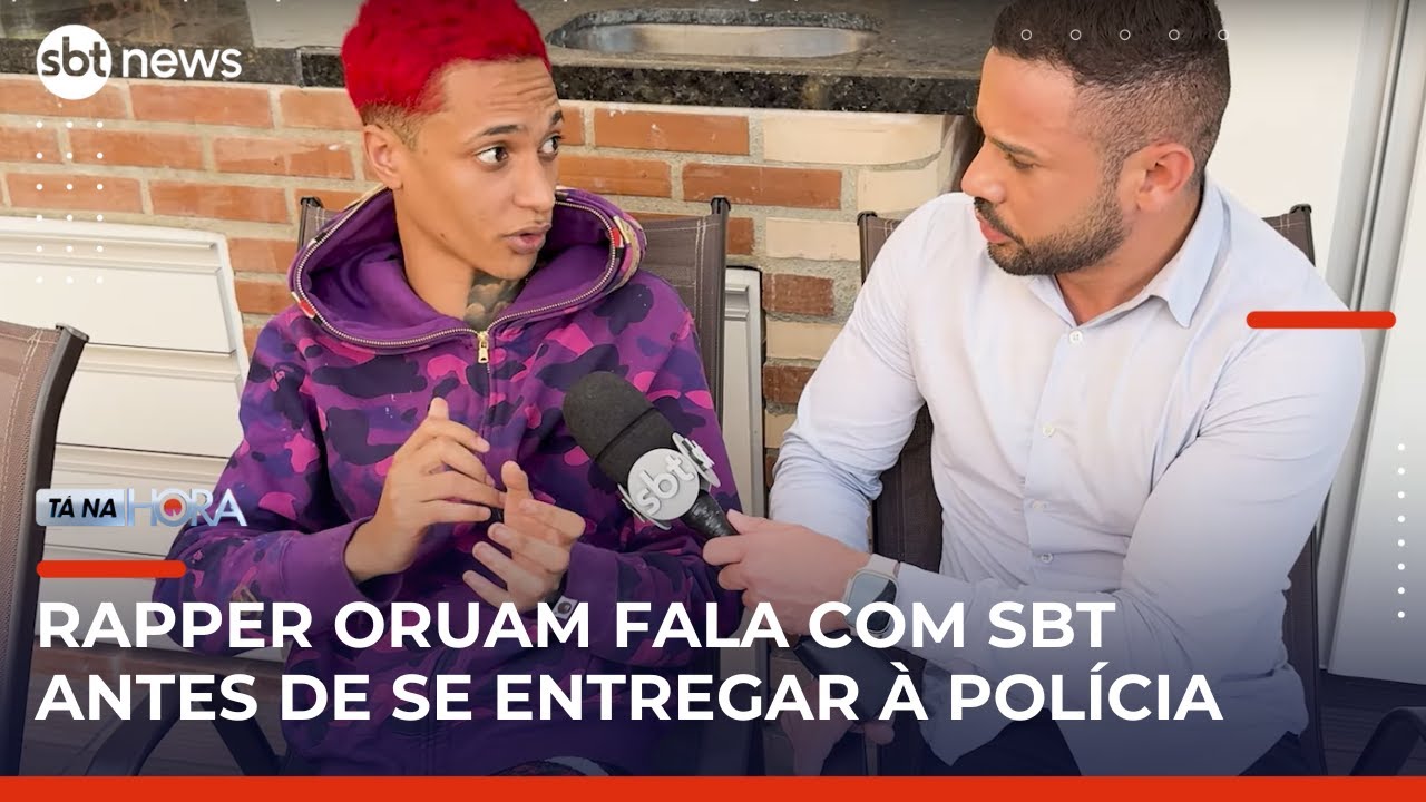 Oruam se entrega à polícia do Rio de Janeiro após pedido de prisão | #TanaHora