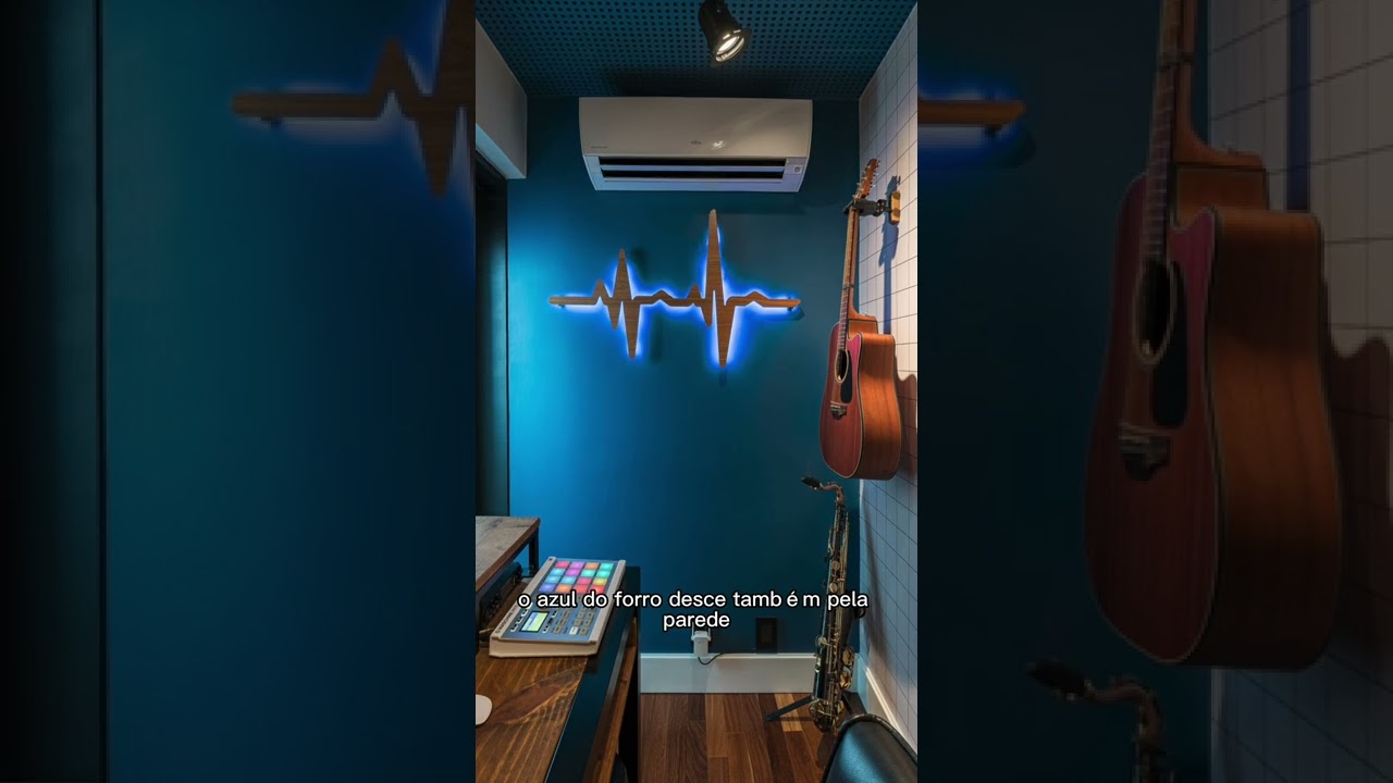 Mini est&uacute;dio de m&uacute;sica em casa #shorts