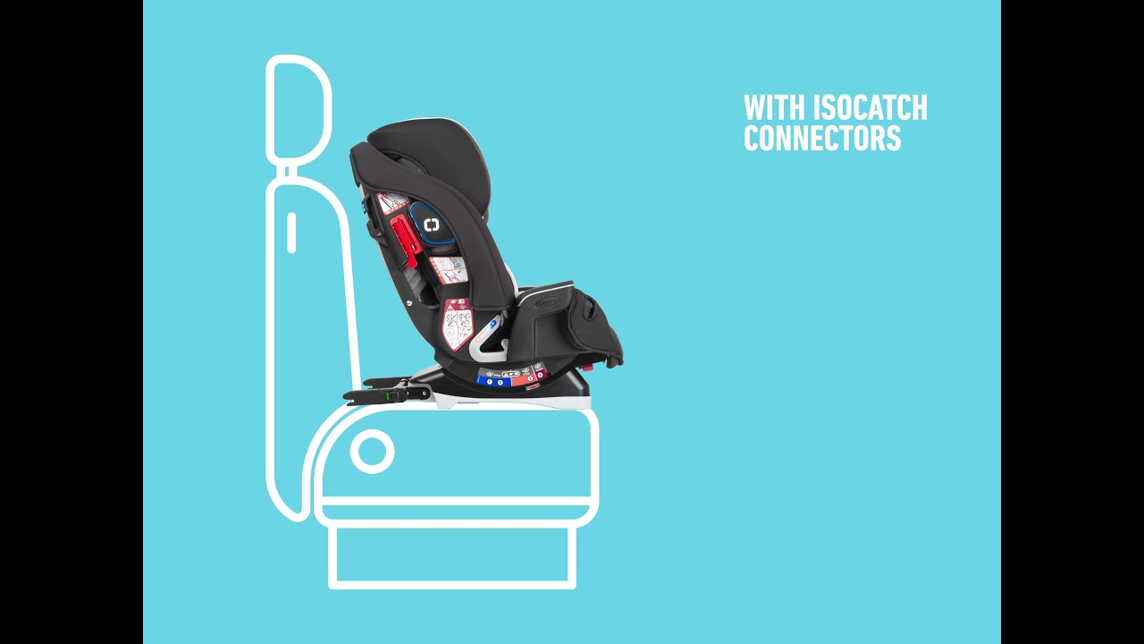 Si&egrave;ge auto avec syst&egrave;me Isofix GRACO Slimfit LX noir 0+/1/2/3 disponible sur Norauto.fr