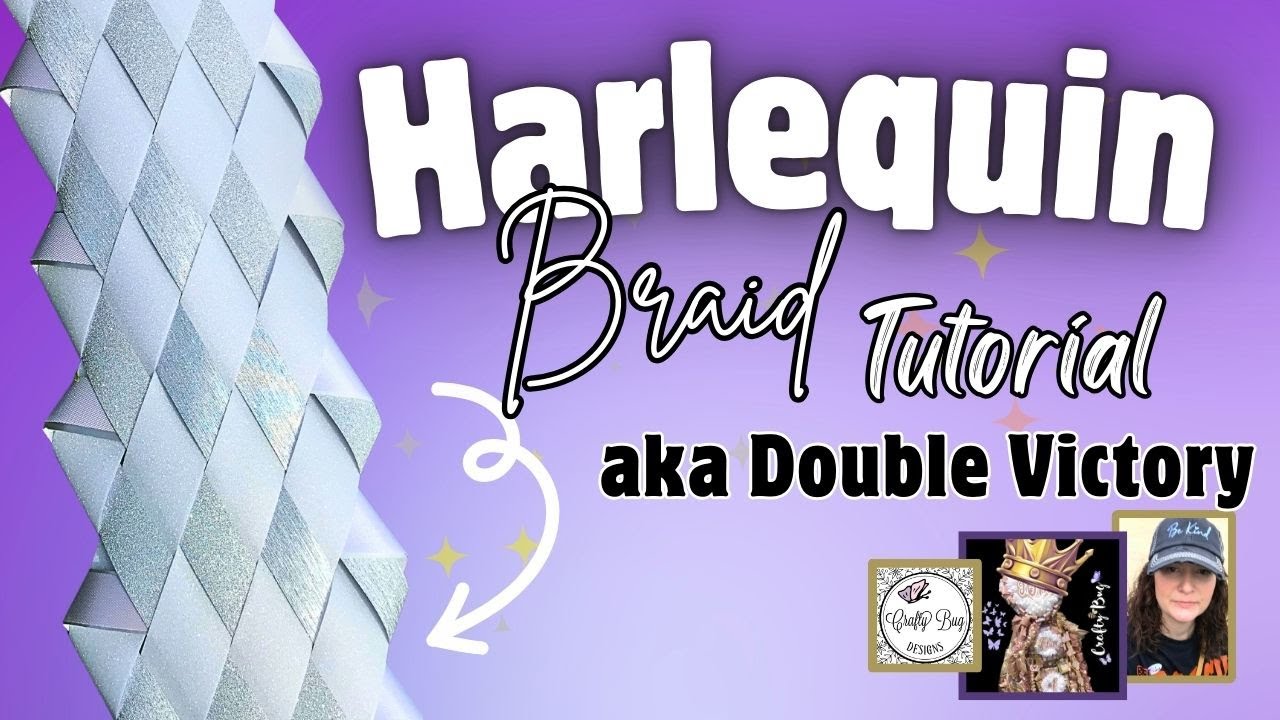 HARLEQUIN BRAID Homecoming mum braid Tutorial #homecomingmums #homecoming #harlequin