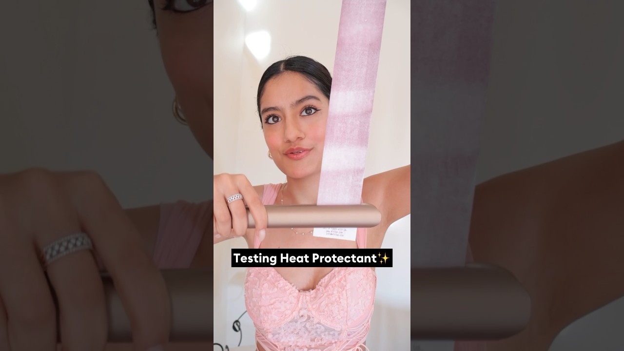 Testing heat protectant✨