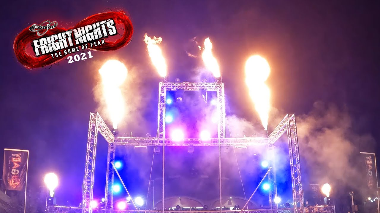 FRIGHT NIGHTS Legacy A Fire and Light Display at Thorpe Park (Oct 2021) [4K]