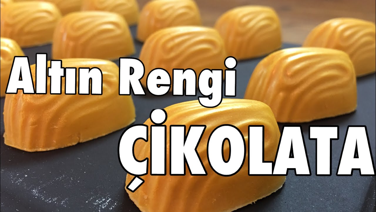 Altın rengi çikolata yapımı