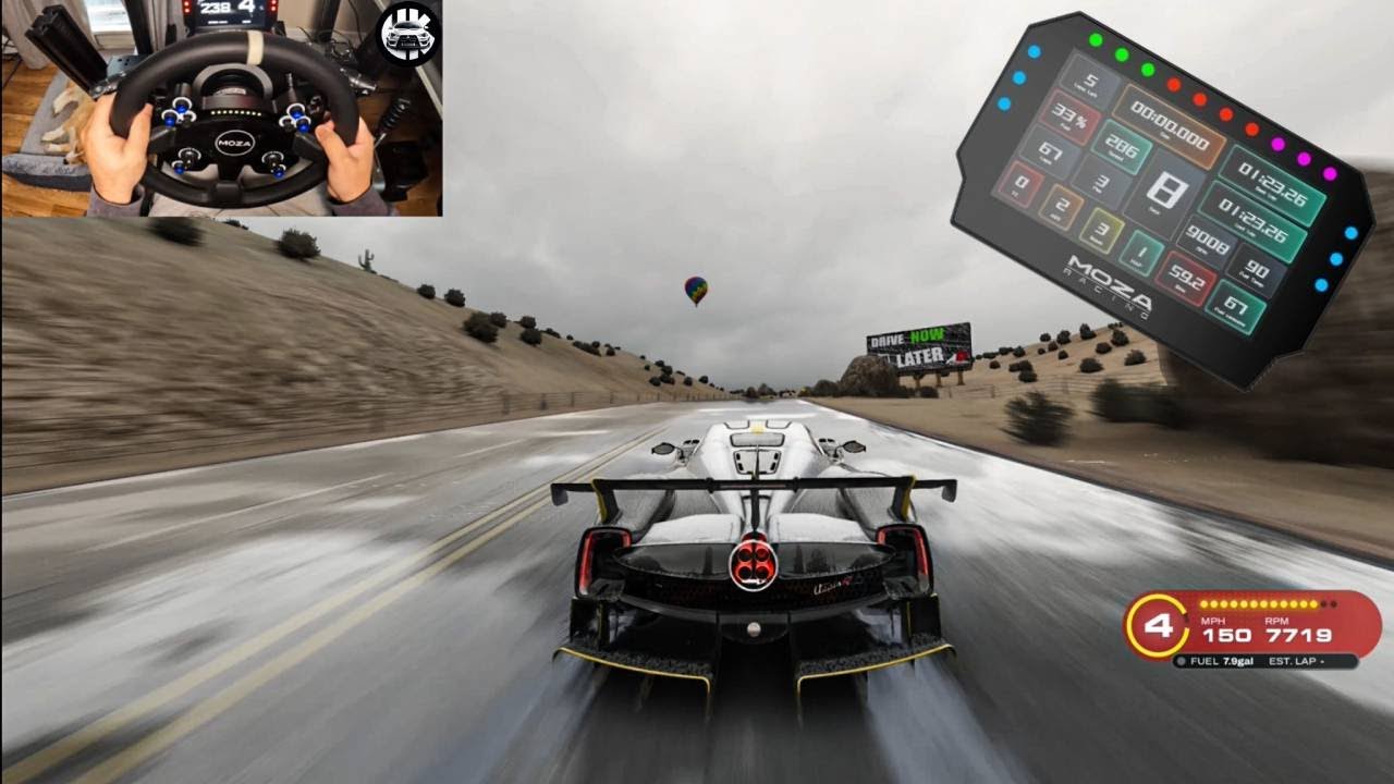 New Moza Racing CM2 Racing Dash Unboxing + Gameplay