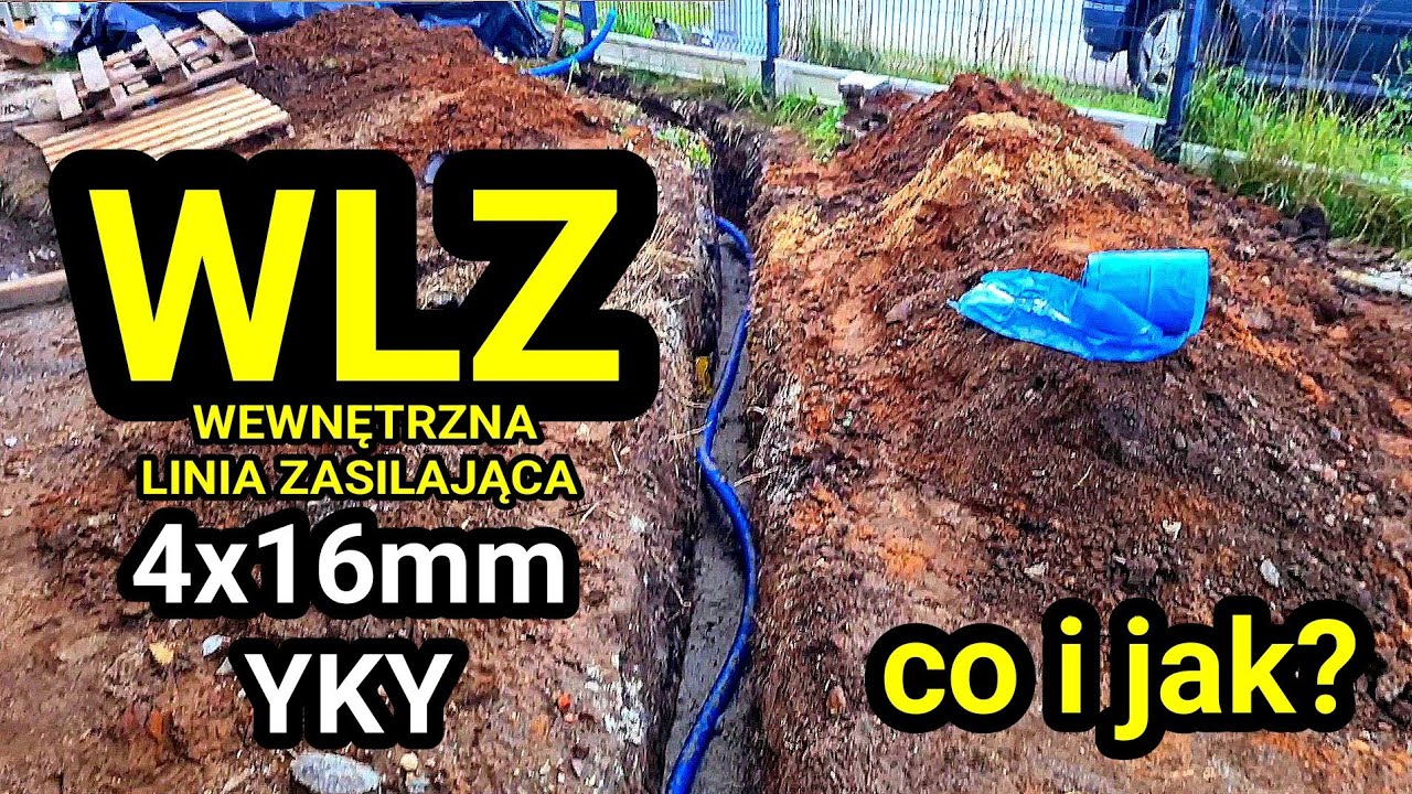 WLZ WYKOP I MONTAŻ KABLA YKY 4x16 mm² pomiędzy złączem i rozdzielnicą - Wewnętrzna Linia Zasilająca