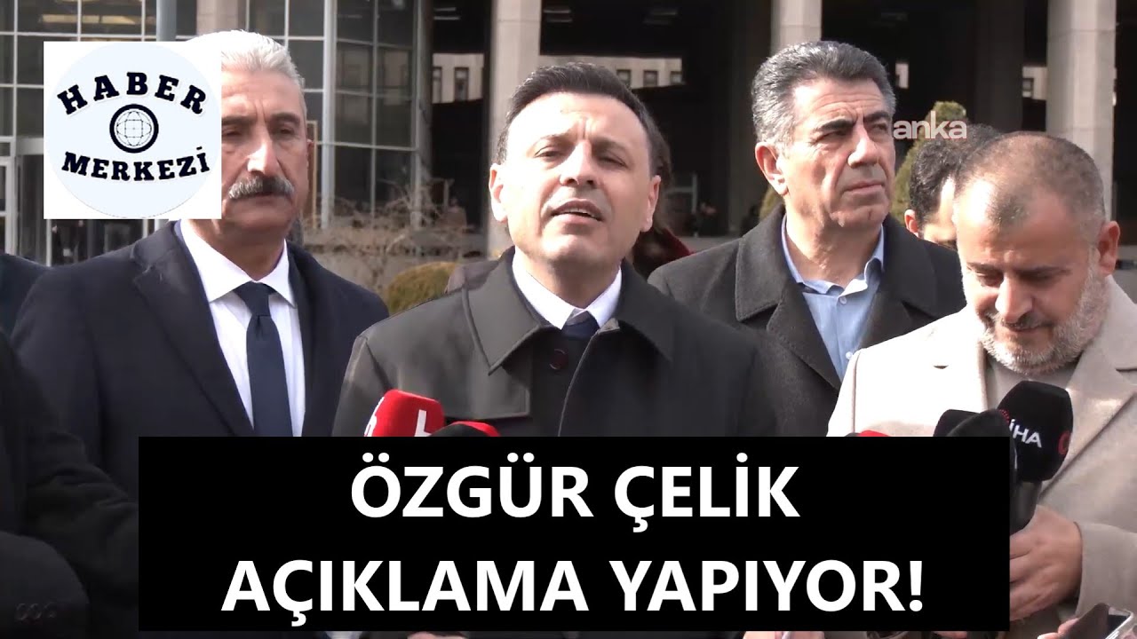 CHP İstanbul İl Başkanı Özgür Çelik, Ankara Adliyesi önünde açıklama yapıyor!