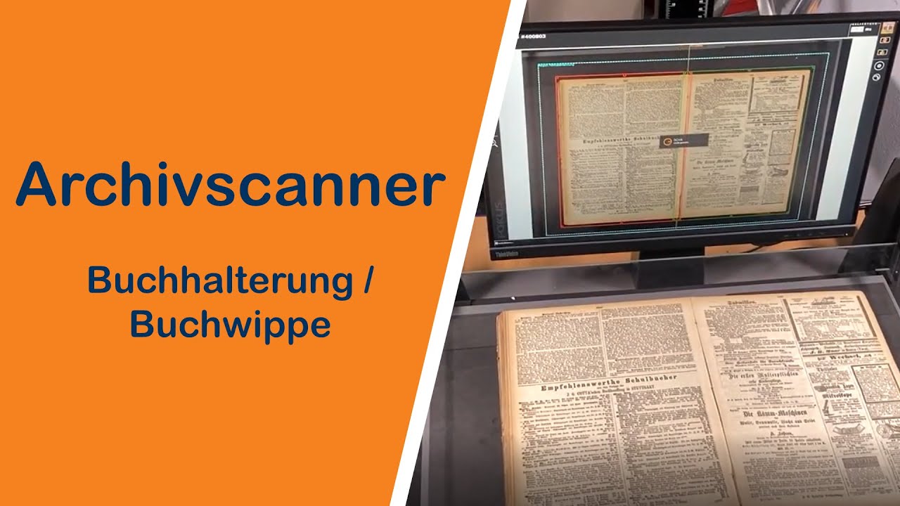 Buchhalterung/Buchwippe am Archivscanner von Walter Nagel