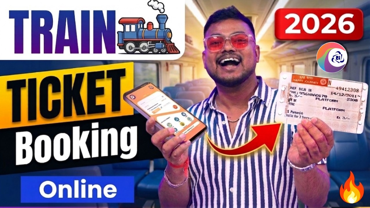 How To Book Train Tickets Online In India | train ka ticket kaise book kare mobile se