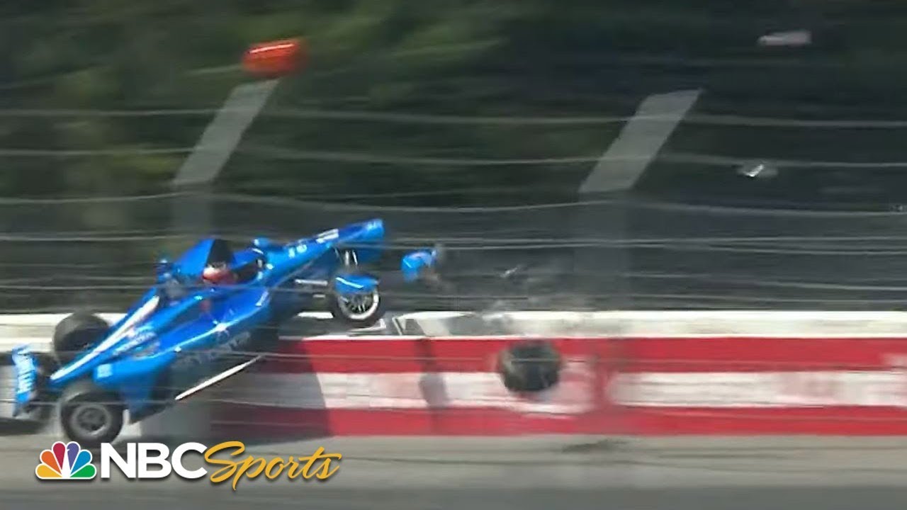 Massive wreck in first lap of IndyCar ABC Supply 500 | Motorsports on NBC