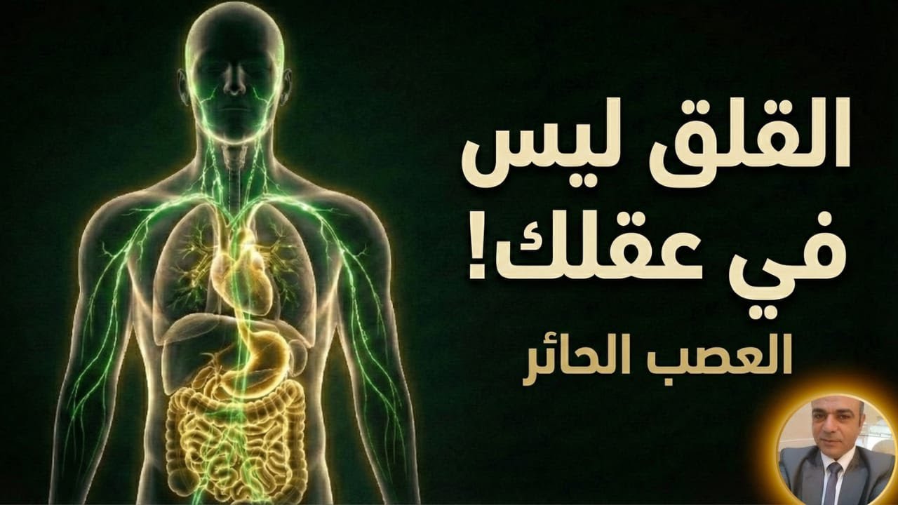 93% من القلق ليس في عقلك!العصب الحائر… الجرس الخفي لنوبات الهلع وضيق الصدر