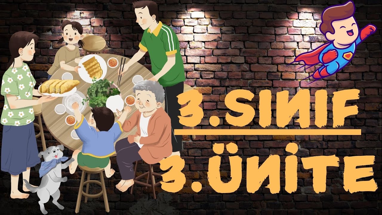 3. Sınıf İngilizce 3. Ünite Kelimeler/ Konu Anlatımı/ PEOPLE I LOVE/ Sevdiğim İnsanlar (Bölüm 5)