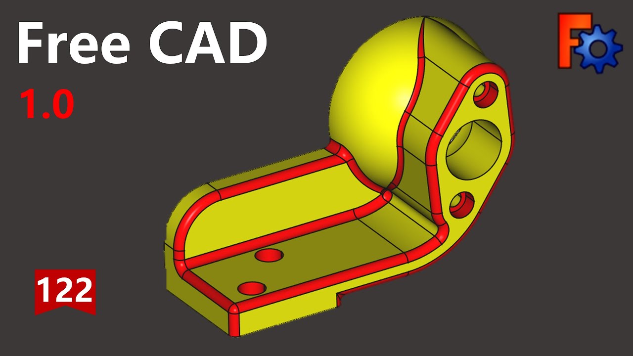Учебное пособие по FreeCAD 1.0 для начинающих, базовая модель, упражнение 122