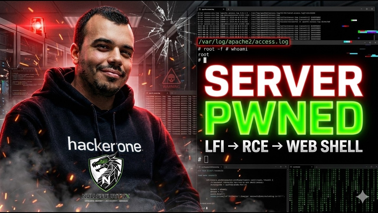 LFI to RCE Exploit &ndash; Apache Log Poisoning to Web Shell (Live Demo)