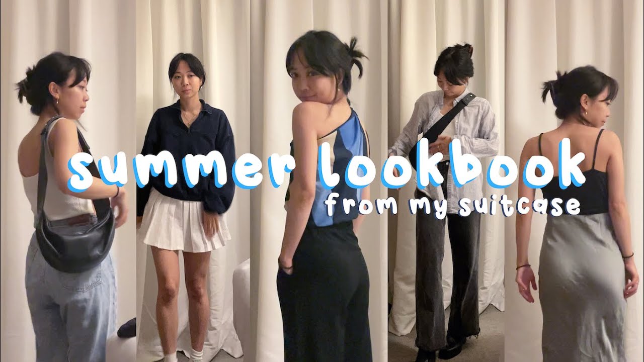 my capsule wardrobe for every occasion | summer lookbook + scarf top tutorial 🌟