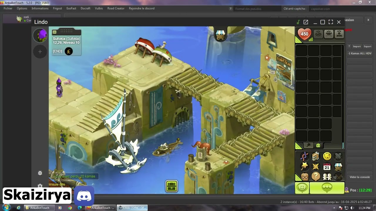 Ankabot Bot Farm P&eacute;ninsule des gel&eacute;es Dofus Touch