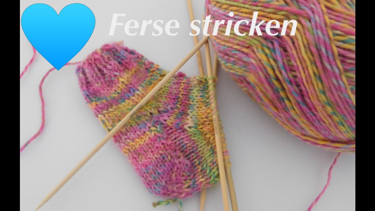 Die Herzkäppchen Ferse | Socken stricken -Die Ferse