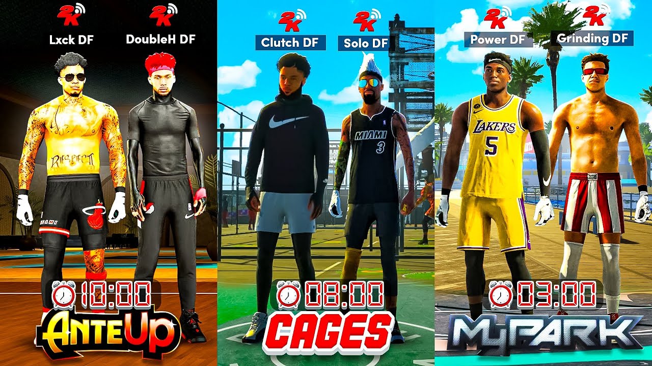 FIRST EVER DF TRIATHLON RACE IN NBA 2K21... WHICH DF MEMBER can COMPLETE EVERY MODE FIRST?