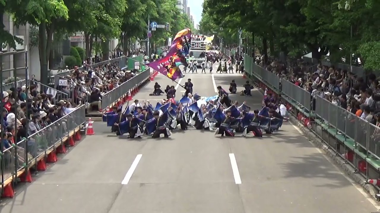 弘前大学よさこいサークルHIRODAI焔舞陣『灯焔』　YOSAKOIソーラン祭り 南パレード 審査演舞