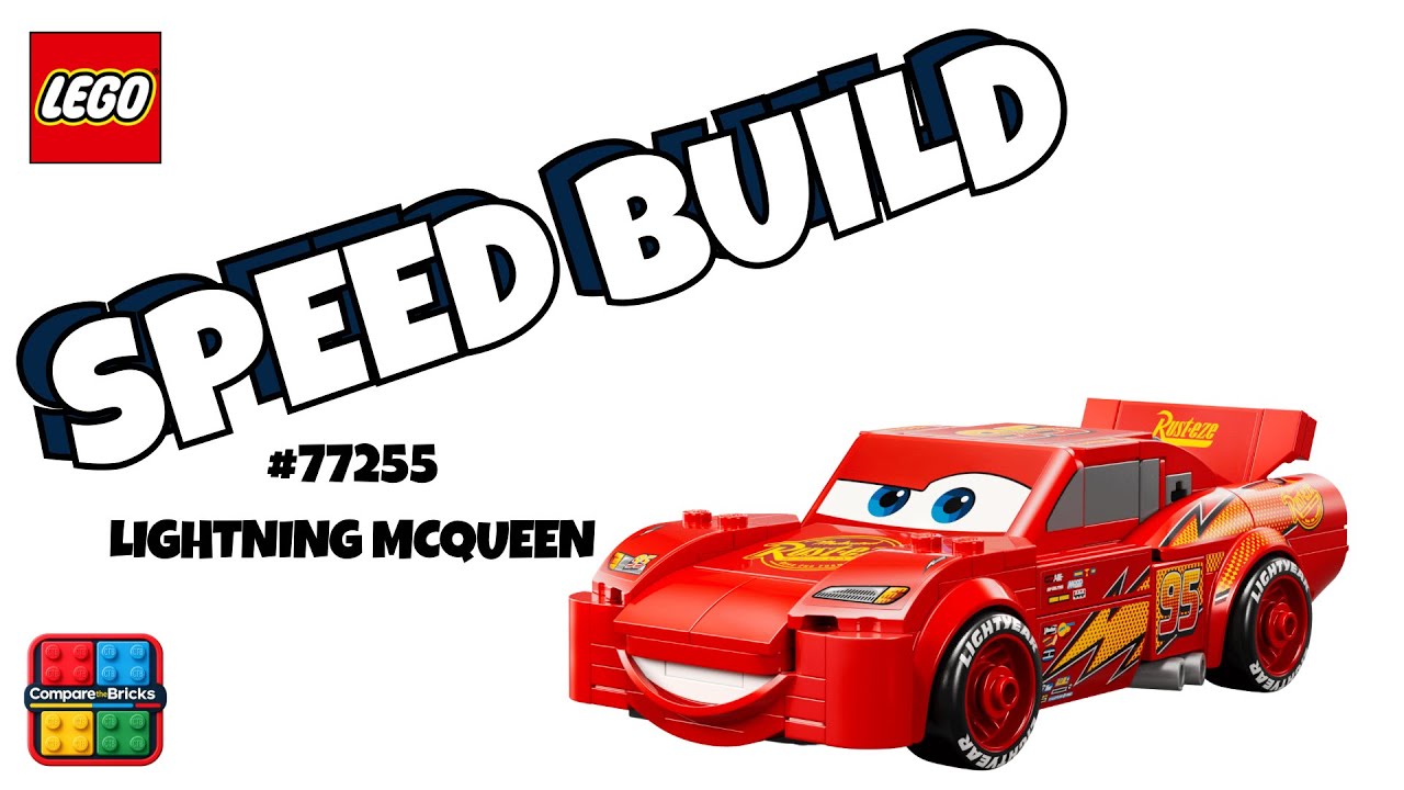 LEGO SPEED BUILD LIGHTNING MCQUEEN CAR #77255 #speedbuild #legos #speedchampions