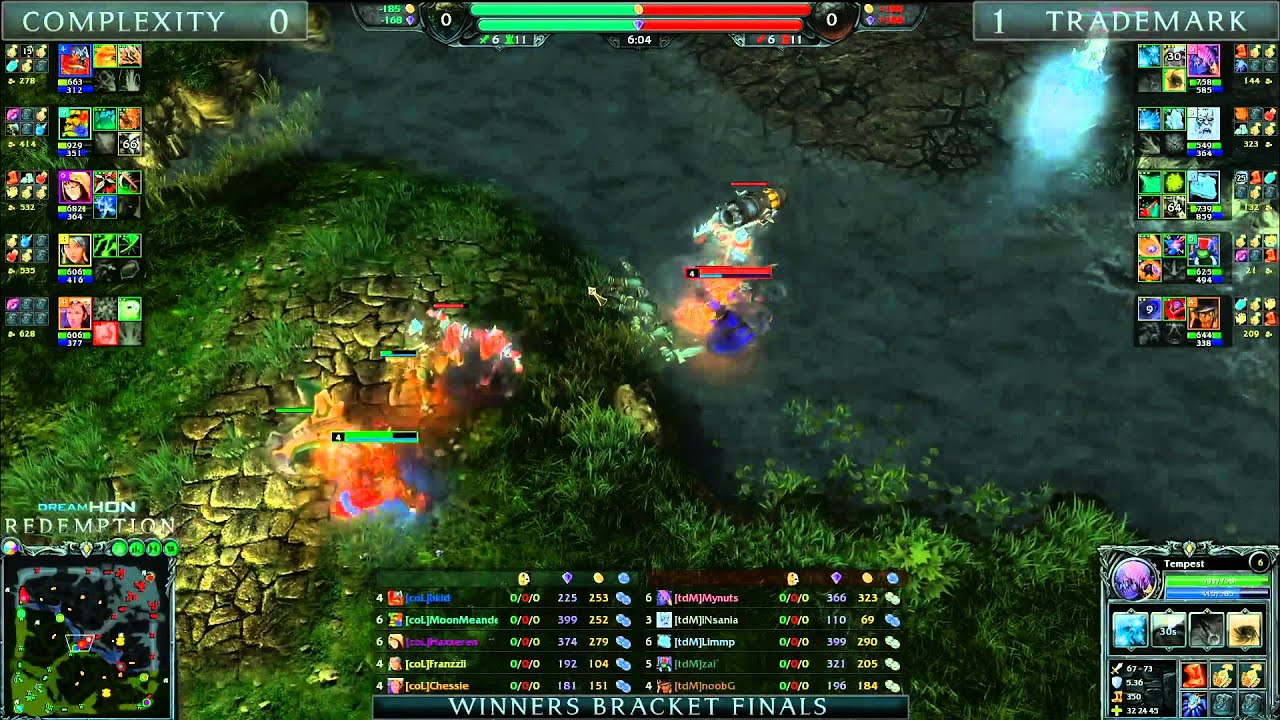 DreamHoN Redemption Winner Finals - Complexity vs Trademark eSports game 2 part 1
