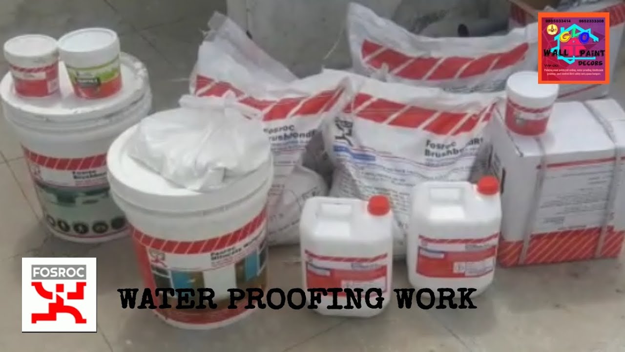 FOSROC BRUSH BOND WATER PROOFING WORK