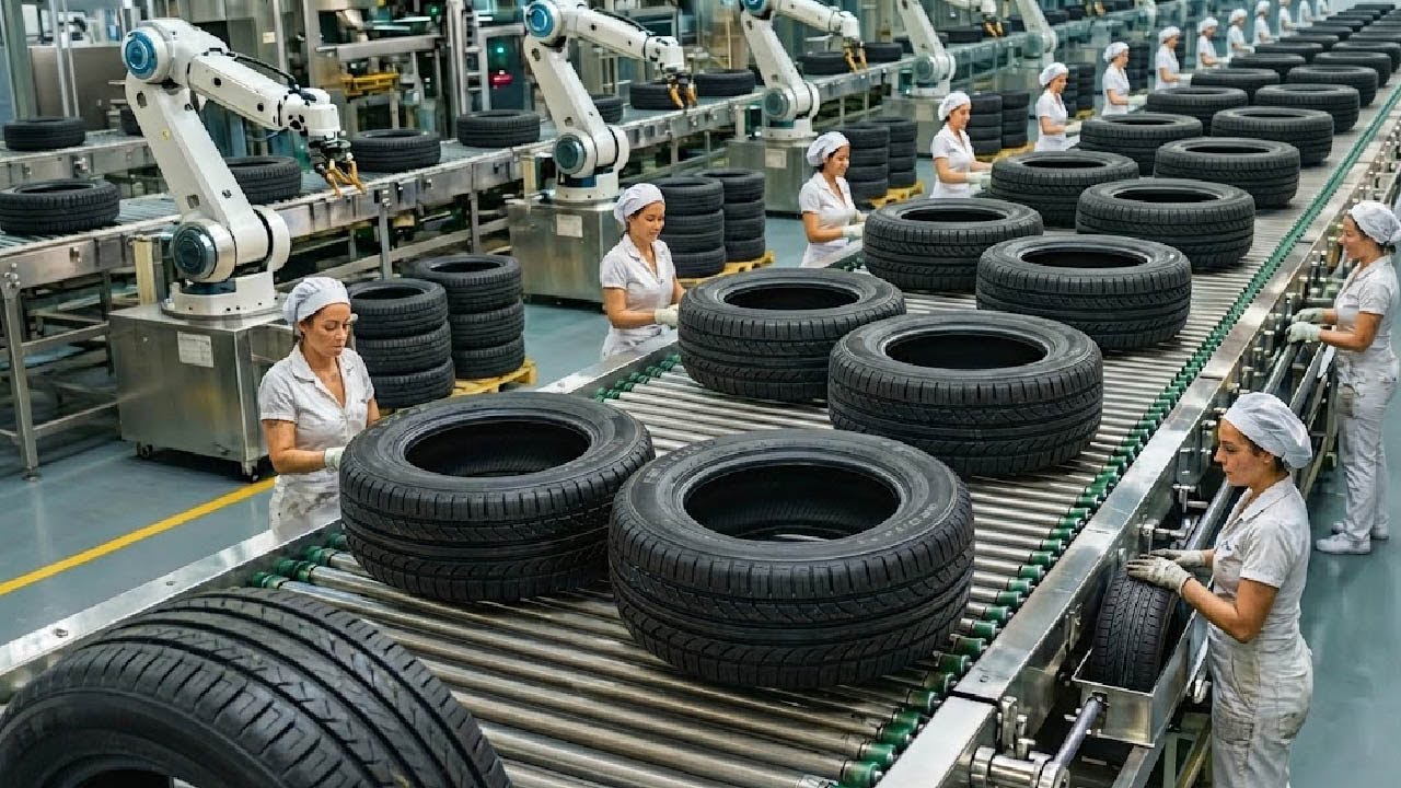 🏭Mega Factory🚘 High Performance Tire Production Line⚙️