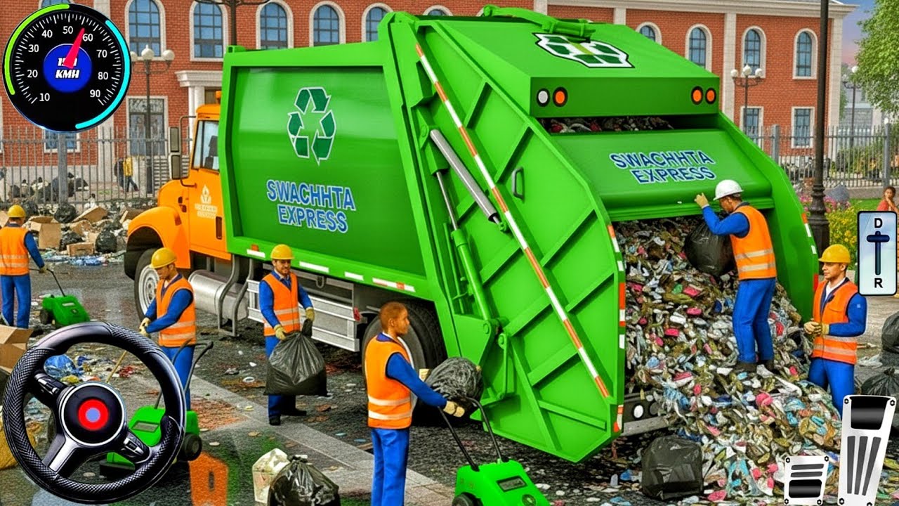Real Garbage Truck Simulator 2026 - Extreme City Driving Challenge 3D Game - Android Gameplay