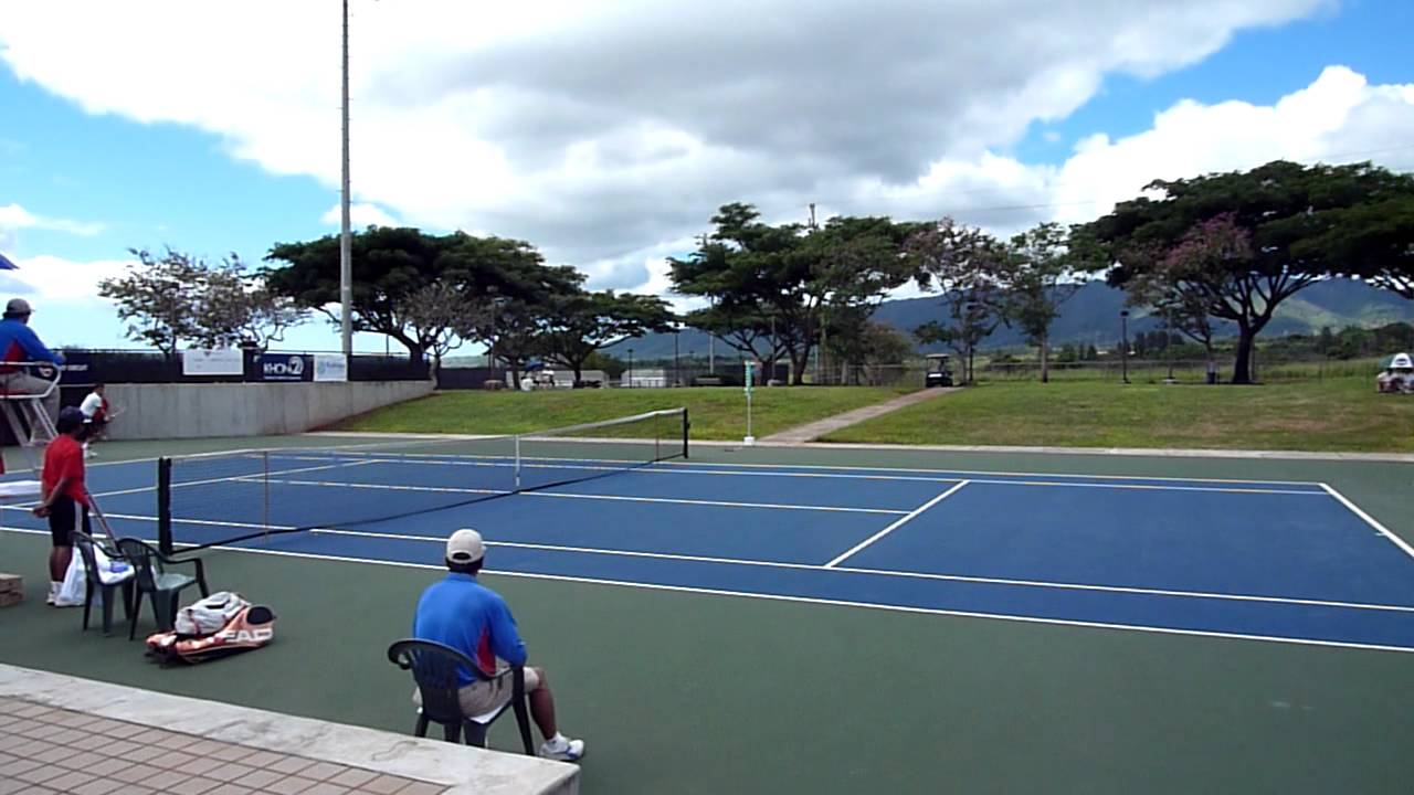 Michael Russell vs Woong-Sun Jun, 26-shot rally, Honolulu Challenger 2011 (HD)