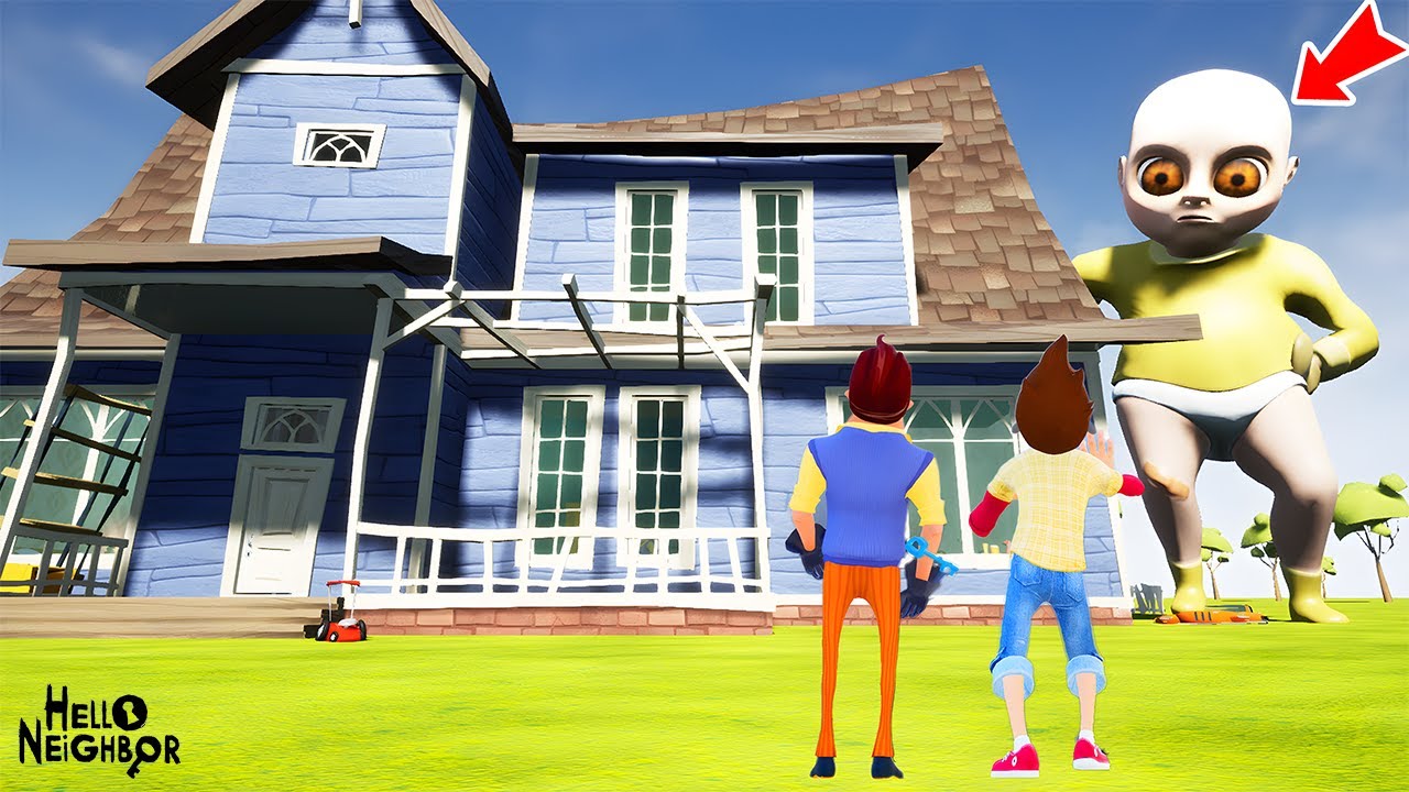 BABY IN YELLOW DEV OLDU 😱 Hello Neighbor Mod