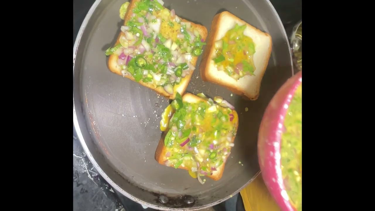 Masala Egg Bread Toast