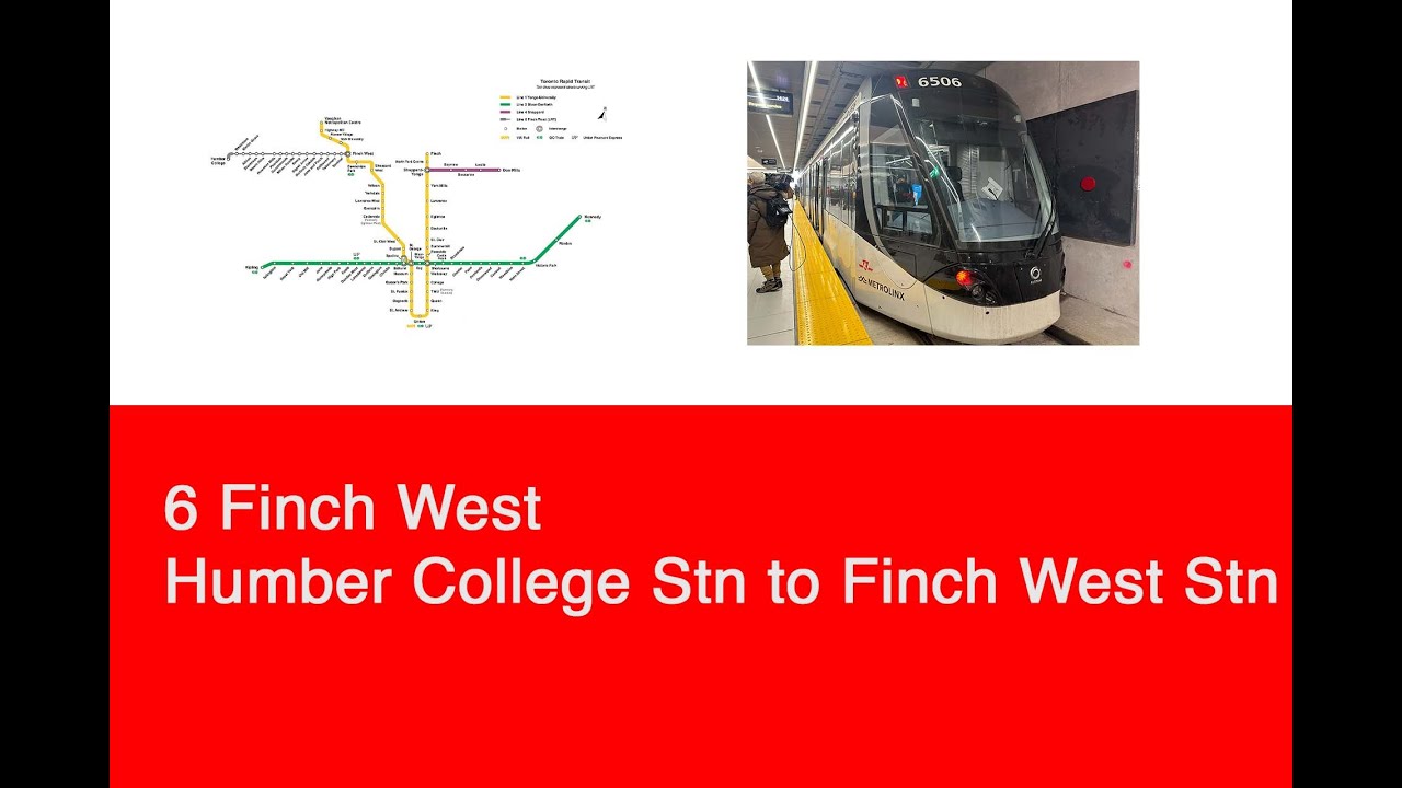 TTC Line 6 Finch West (Humber College Station to Finch West Station) | 2021-23 Alstom Citadis Spirit