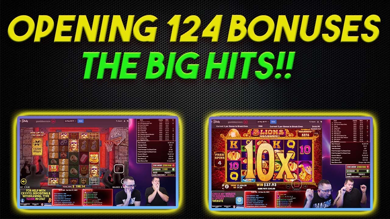 OPENING 124 BONUSES!!! The Highlights....