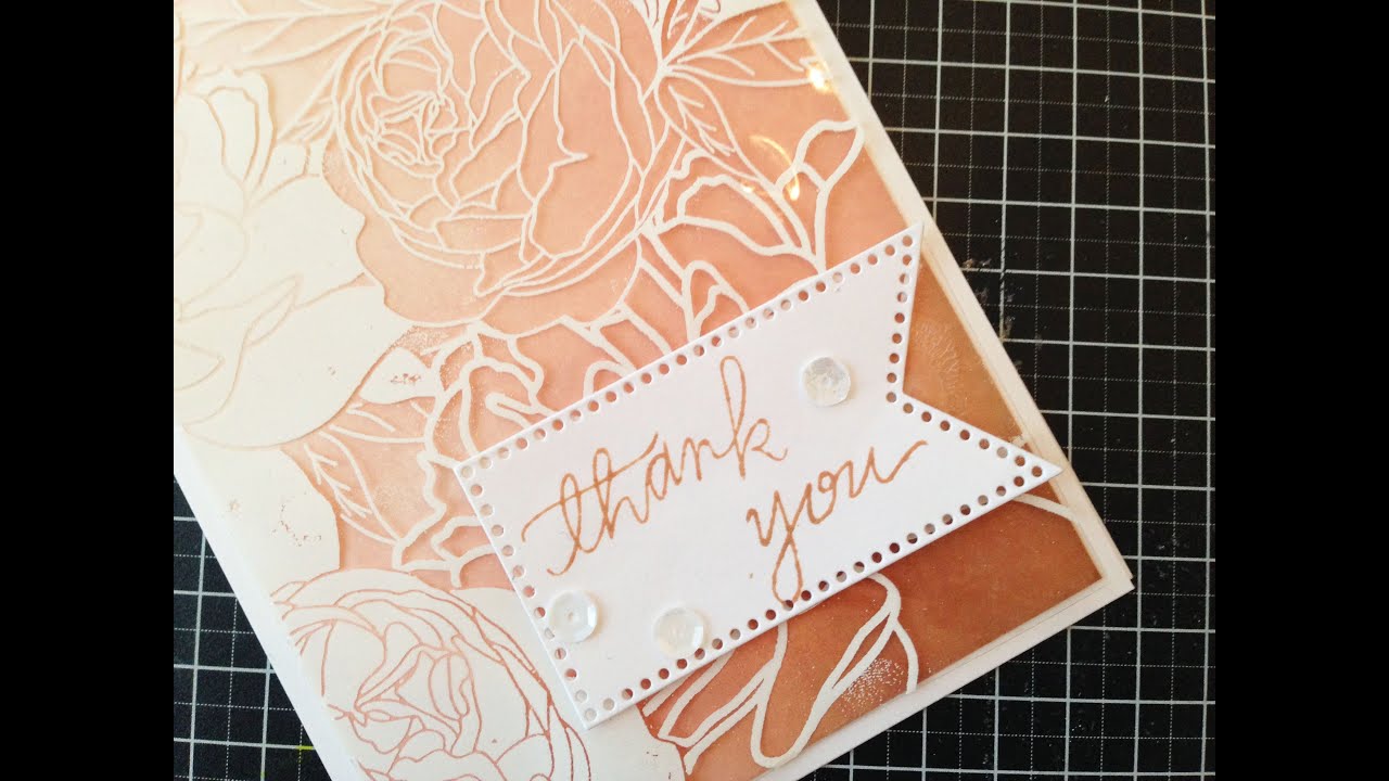 How-to emboss on acetate diy card tutorial