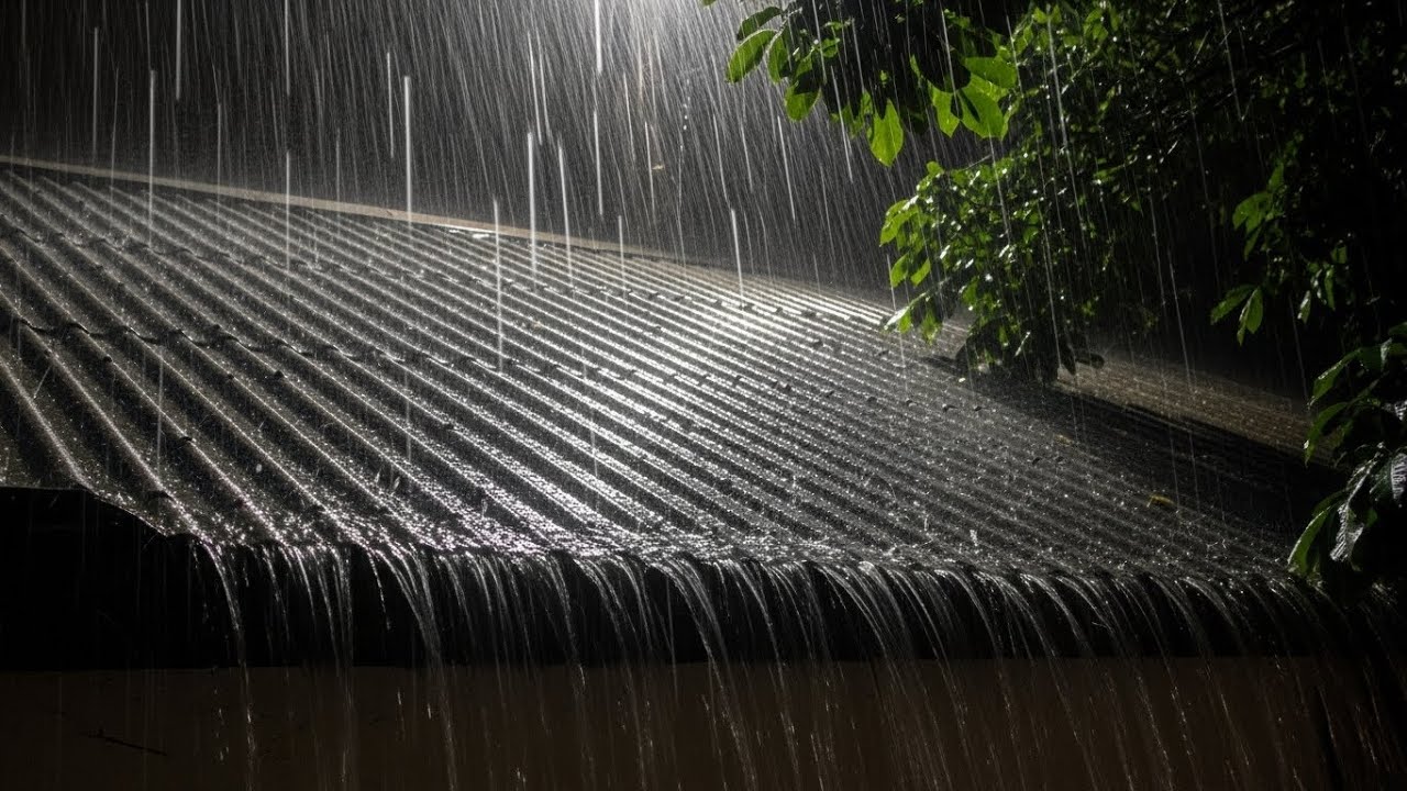 Heavy Rain & Thunder Sounds for Fast Sleep, Rest & Night Relaxation #30