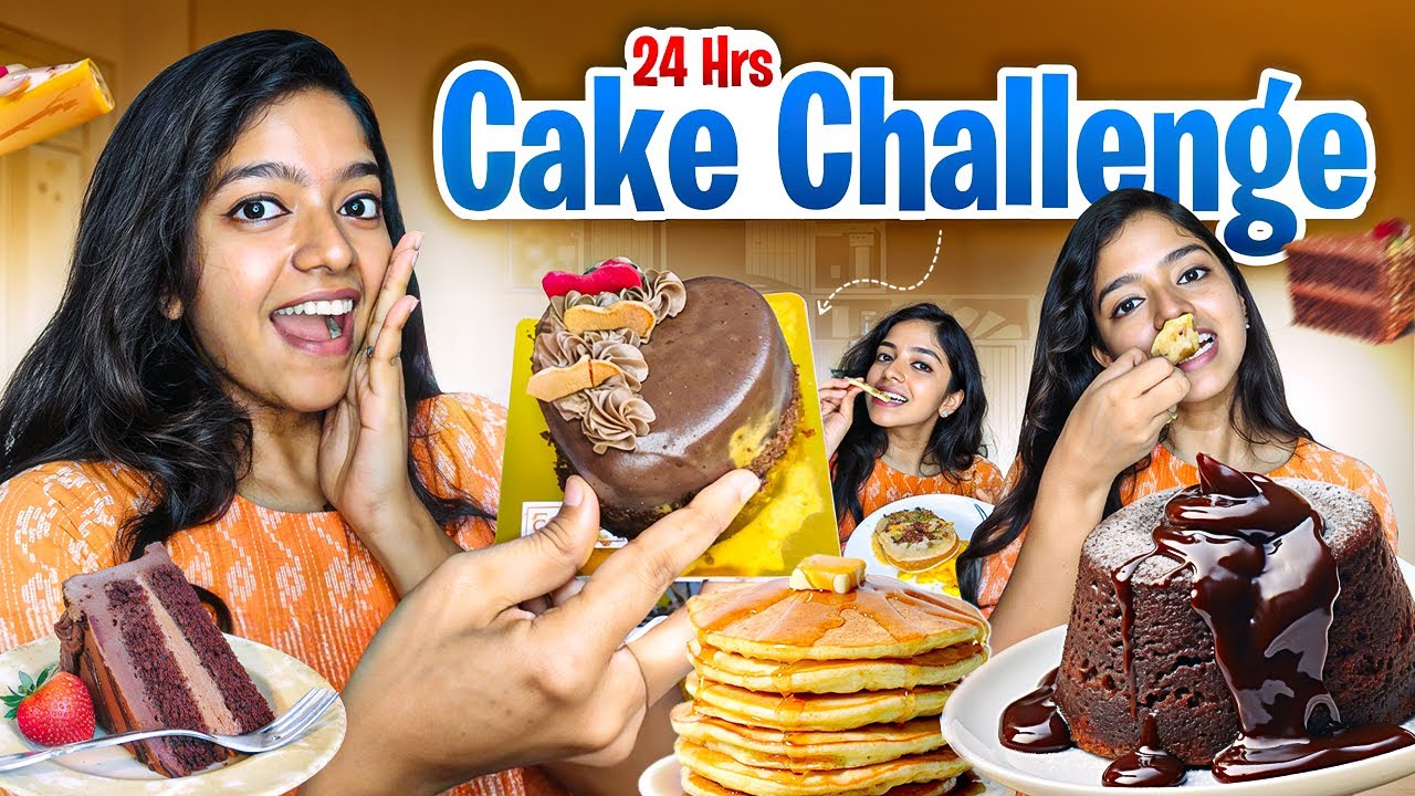 24 hrs CAKE challenge🍰🥳 | 🧁Cake vachu Enna pandrathu🤔🎂 | Ethu nalla erruku😍😍