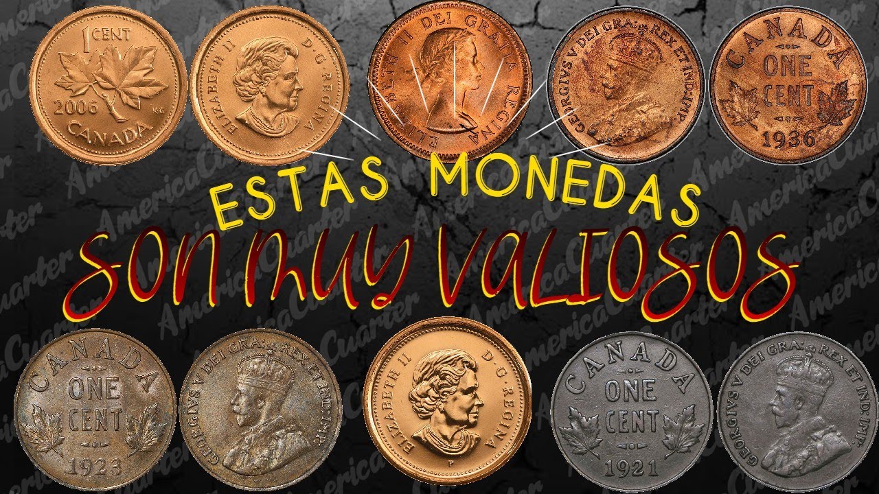 NO VEAS ESTE VIDEO SI NO ERES COLECCIONISTA DE MONEDAS 💲💲💲 PENNYS DE CANADA MAS VALIOSOS.