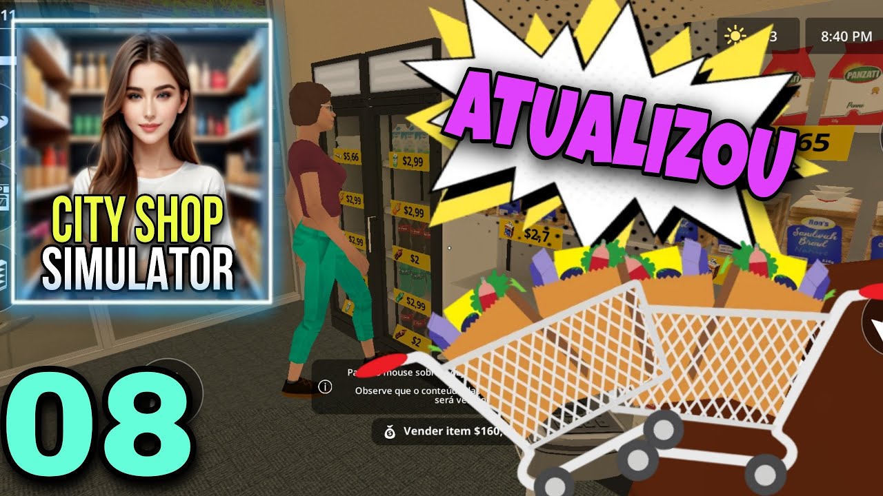 ATUALIZAÇÃO / CITY SHOP SIMULATOR PARTE 8 