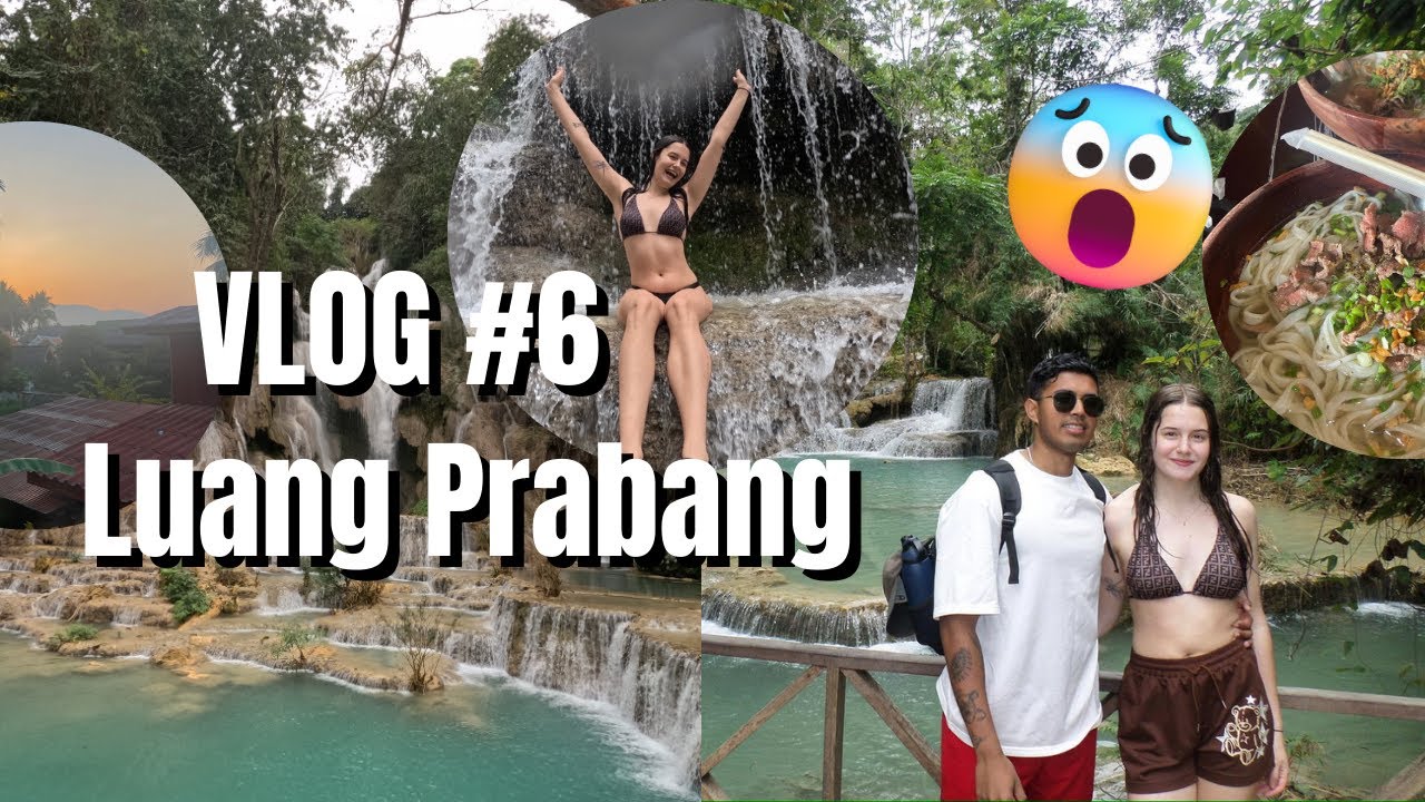 World's prettiest waterfall Luang Prabang, Laos