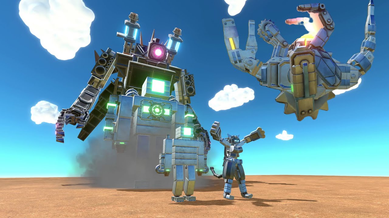 Various Warbot battles part 5. Robot Dinosaur Sawsaurus! - Age Of Warbots