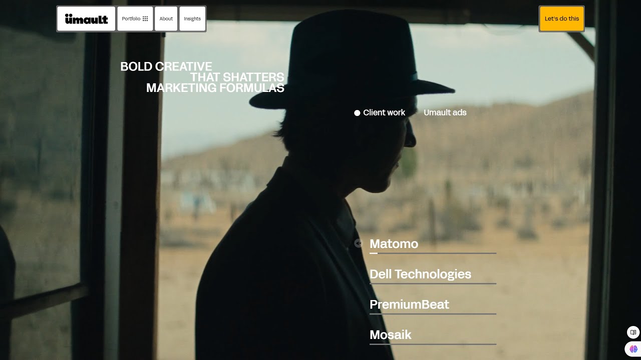 Umault | B2B Video Ad Agency | Website Inspiration 2024