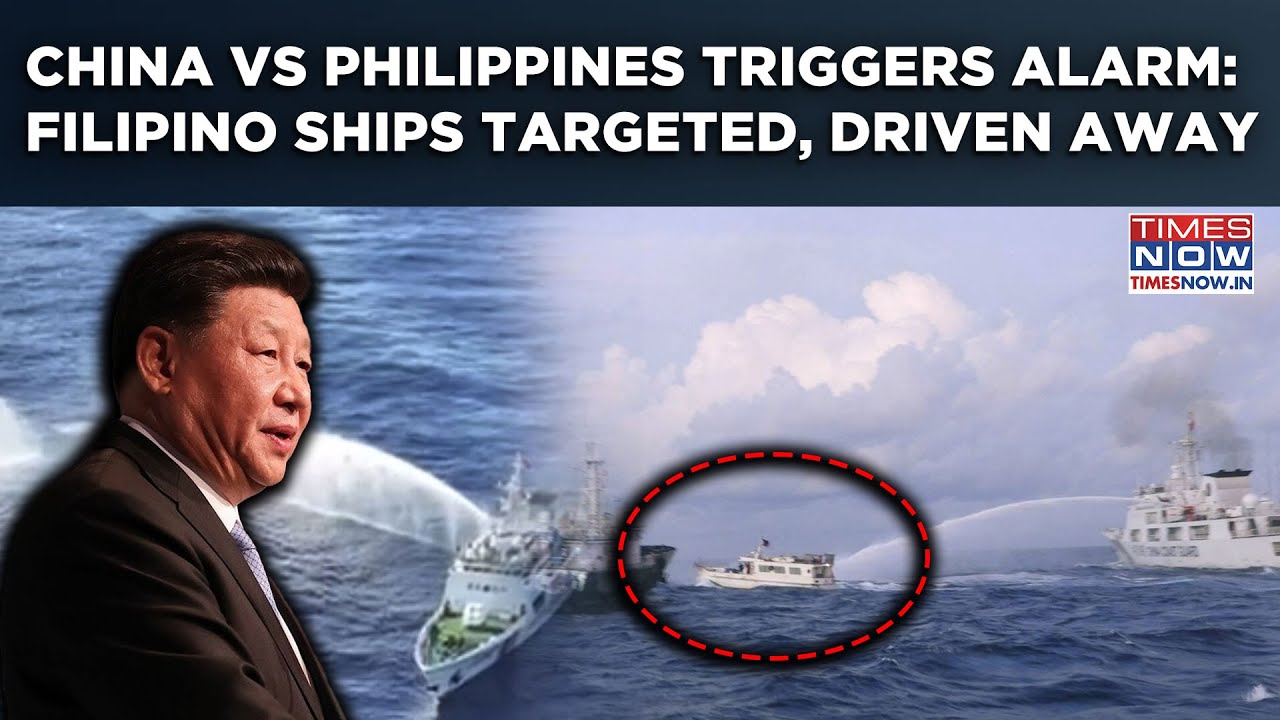 China vs Philippines Faceoff Triggers Alarm | Watch Xi’s Forces Stop, Drive Away Filipino Vessels