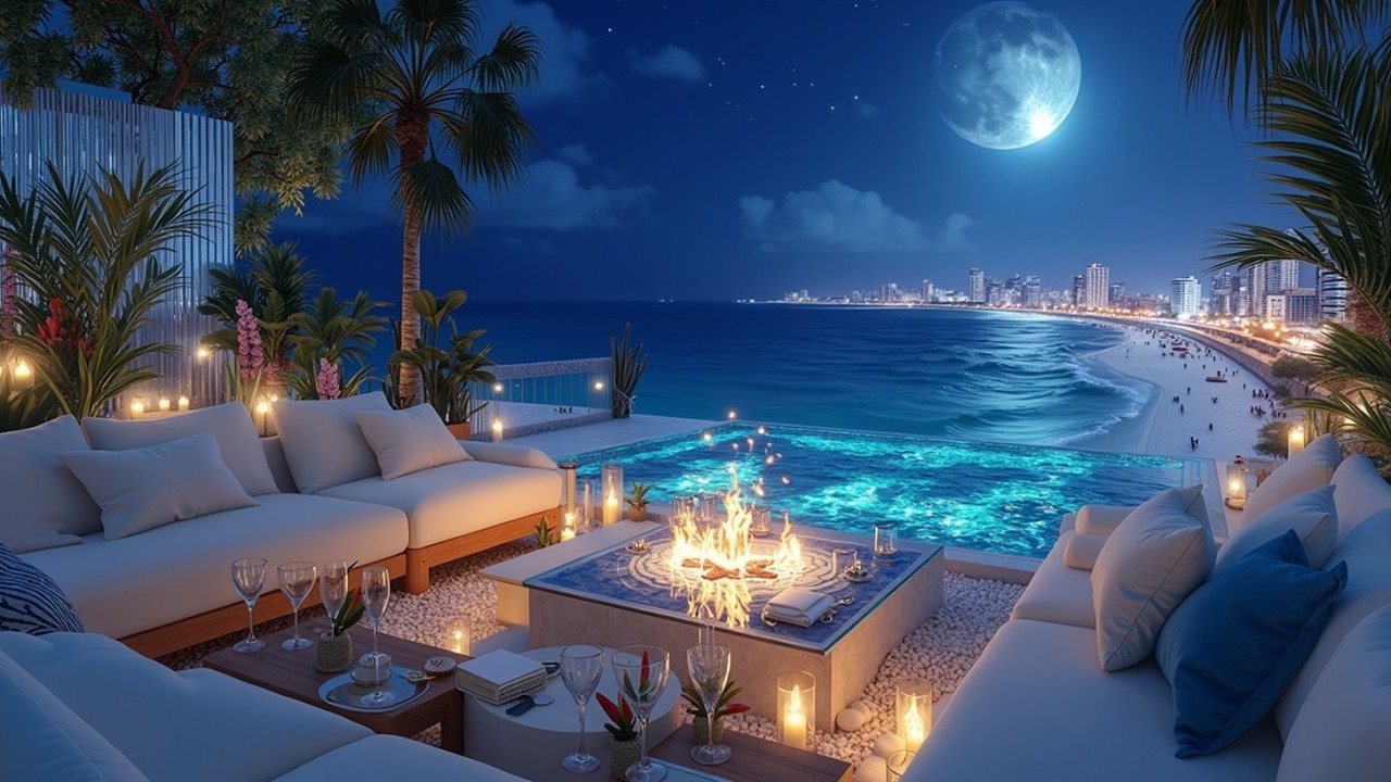 Вечерние сессии на пляже Deep Chillout - расслабляющий хаус