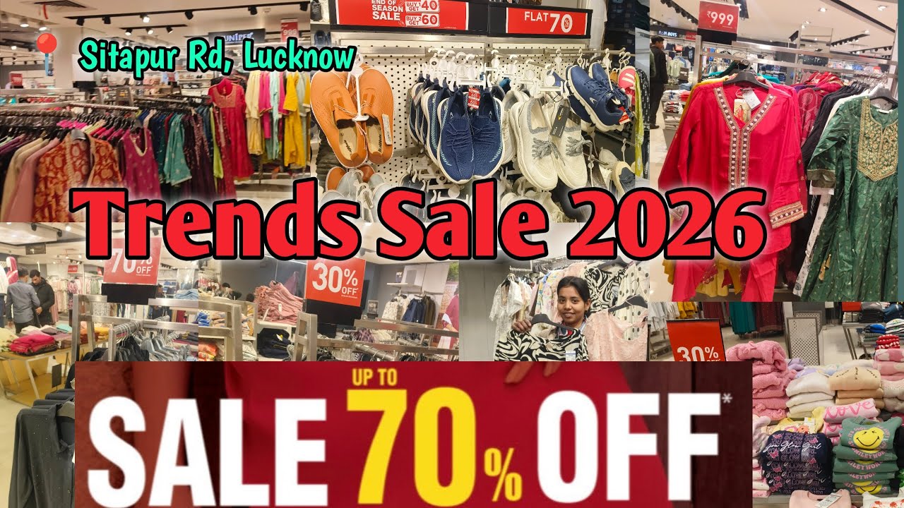 🔥 Trends Sale | Up To 70% OFF 😍 | Sitapur Rd Lucknow | Shopping Vlog #shopping 