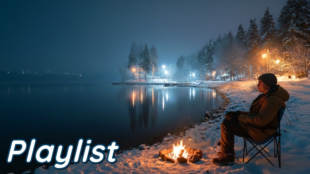Атмосфера зимней ночи🎧 Идеальные песни для снега...❄️