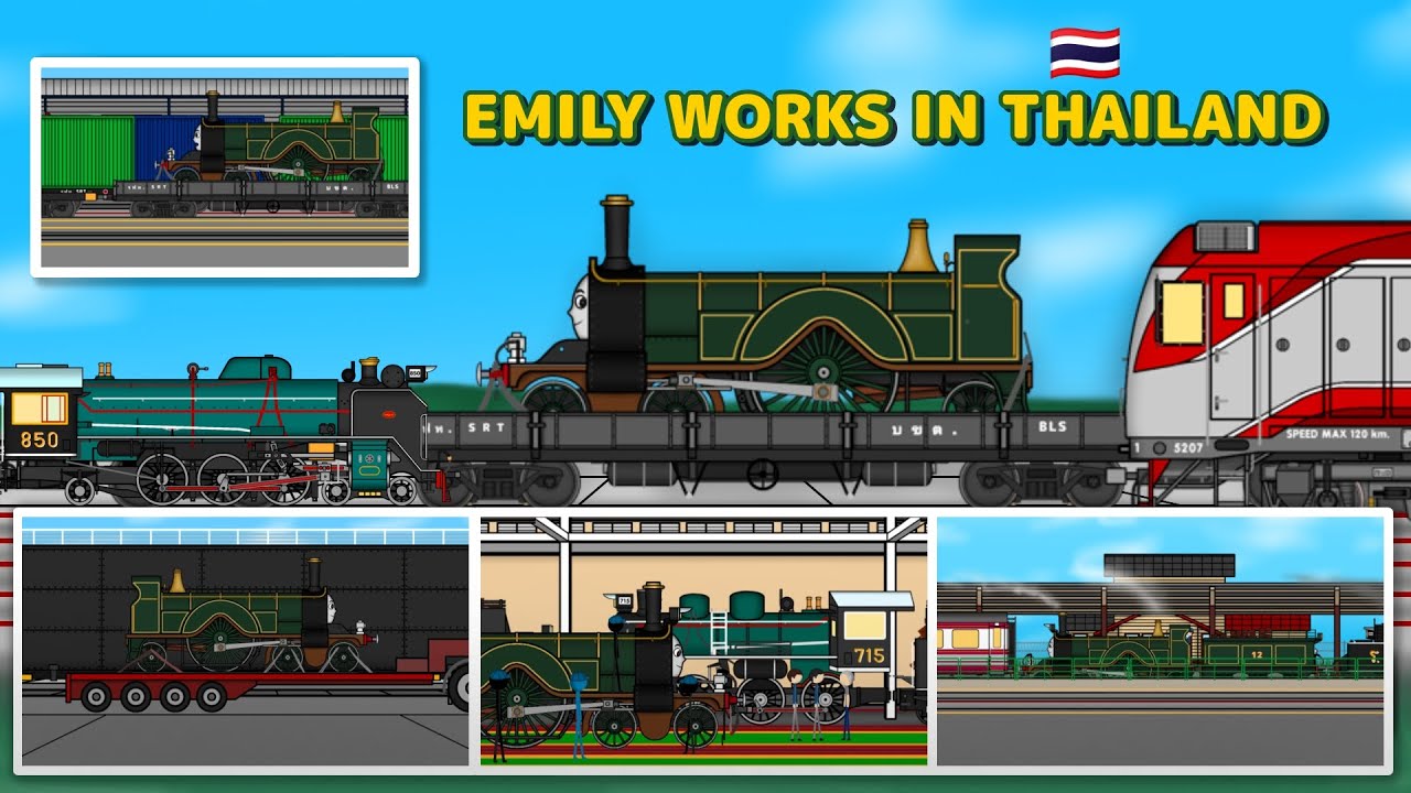 รถไฟไทย Galaxy express 901 : Emily works in Thailand (SRT Railways)
