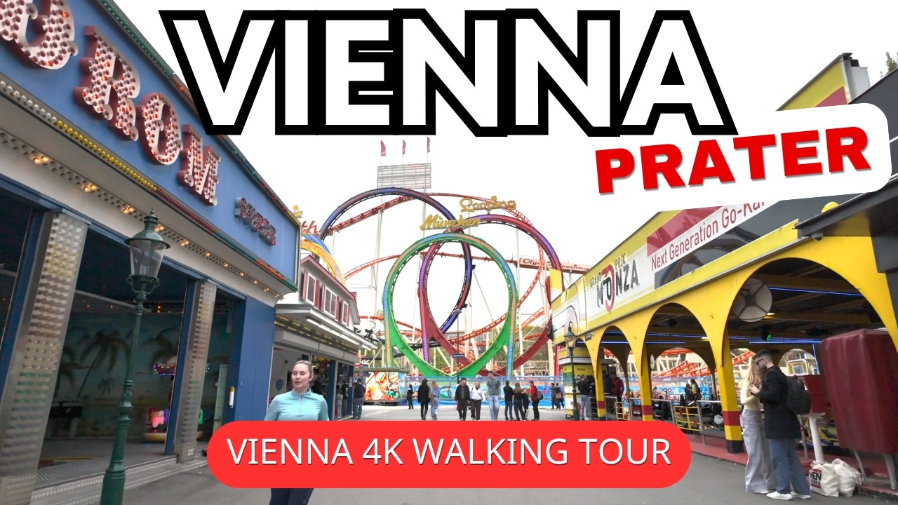 Sunday Vibes at Vienna’s Prater | 4K HDR Virtual Walk Through Crowds, Rides & Fun!
